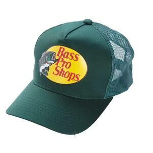 Bass Pro Shops Mesh Trucker Cap - Dark Green